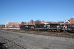 An NS train passing through Altoona station